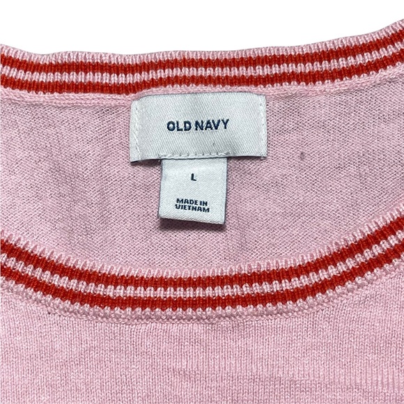 Old Navy Pink “Love” Lightweight Long Sleeve Pullover M - Picture 4 of 8